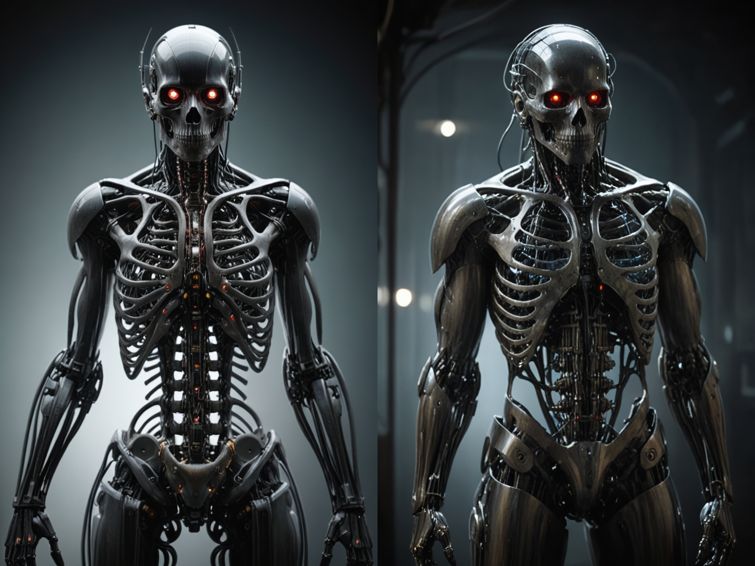 a  <lora:RMSDXL_Photo:3> by Arthur Stanley Wilkinson,(x-ray effect but extremely beautiful:1.4),(intricate details, masterpiece, best quality:1.4),in the style of nicola samori,Biomechanical cyberpunk,cybernetics,human-machine fusion,dystopian,organic meets artificial,dark,intricate,looking at viewer