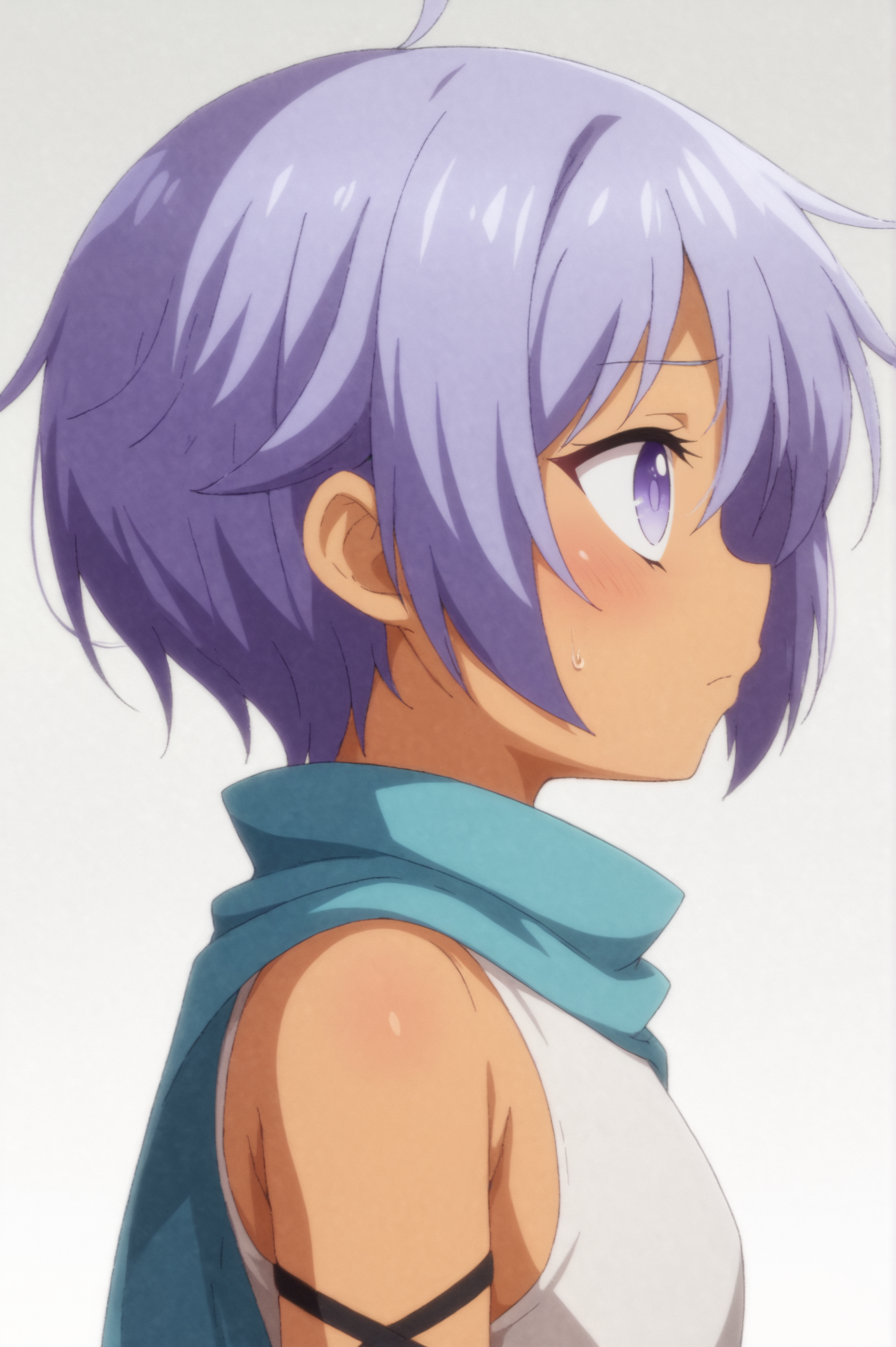 <lora:Ren:0.7>,  Ren, upper body, from side, white background <lora:sdxl_lightning_4step_lora:1>