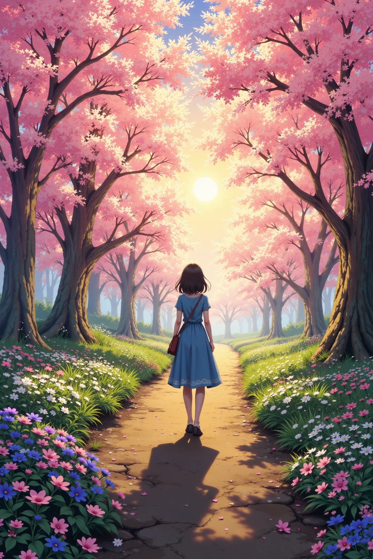 spring beautiful  landscape, early morning, woman, very intricate, very detailed, sharp, bright, colorful, <lora:Hand v2:0.5> <lora:Anti-Blur:1><lora:Insane Detail Slider:0.25>  <lora:flux.1_lora_flyway_Epic-detail_v2:0.3> <lora:fluxenhancer:0.25> <lora:ROWER:0.8> <lora:Anime art - Variant 3:0.6> Anime art