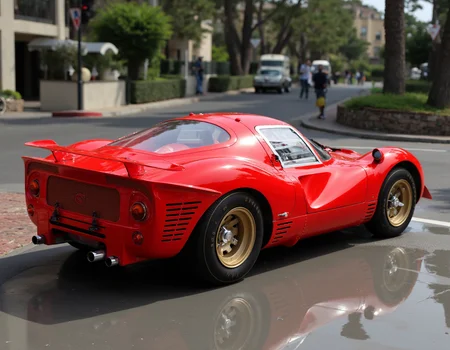 realistic photo of a car, ultra high quality, very detailed, sharp focus, highly detailed,<lora:Ferrari_412P:1>, 412p, ferrari