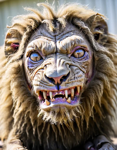 uglylora, 1lion, solo, portrait, ugly, nasty