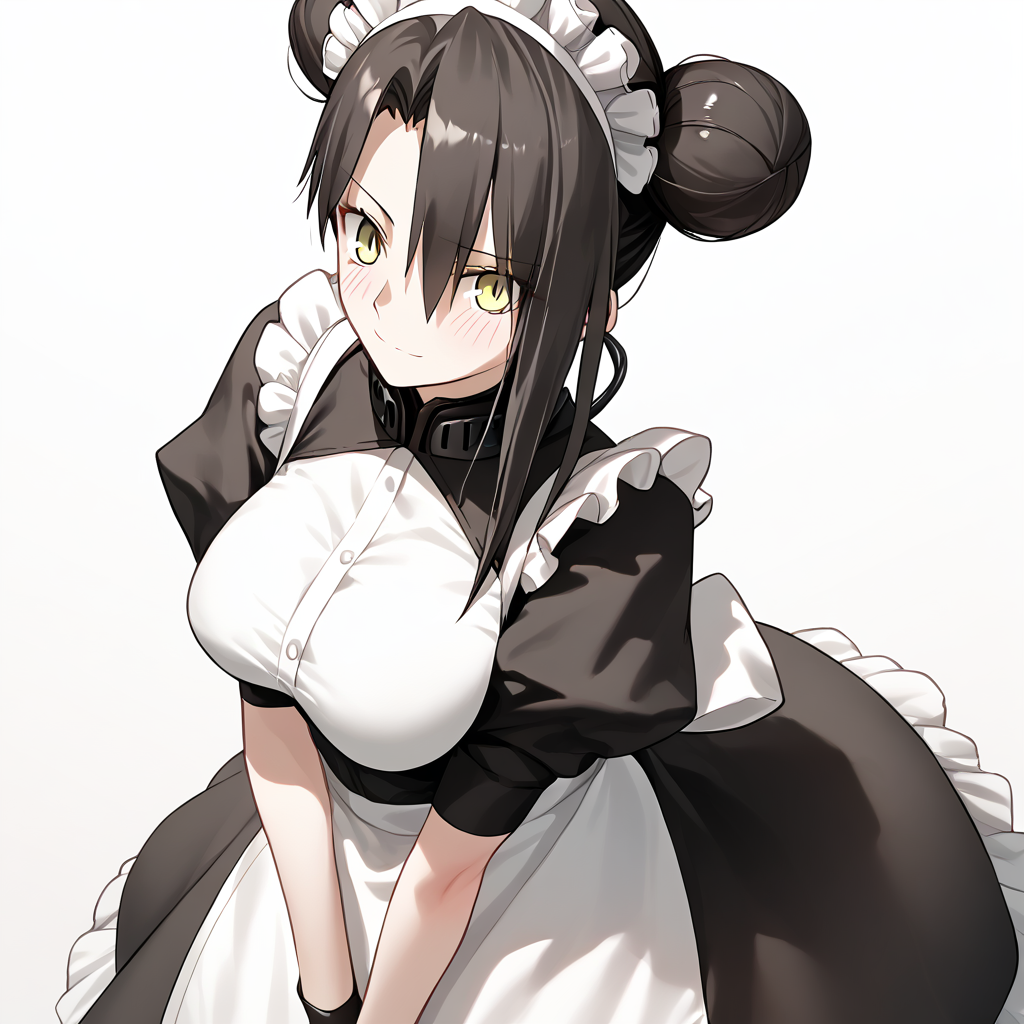<lora:Takeuchi_Takashi_PonyXL_style_v01:1>
<lora:agent.pony:1>
score_9 , score_8_up , score_7_up , source_anime , 
masterpiece , best quality , ultra-detailed , 
BREAK
agent \(girls' frontline\), maid
1girl , woman , huge breasts , light smile , light blush , ((medusa (fate)):0.5)  , 
long black hair  , maid dress ,  
hidden hand