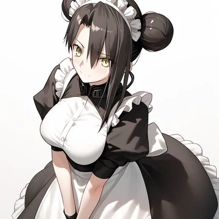 <lora:Takeuchi_Takashi_PonyXL_style_v01:1>
<lora:agent.pony:1>
score_9 , score_8_up , score_7_up , source_anime , 
masterpiece , best quality , ultra-detailed , 
BREAK
agent \(girls' frontline\), maid
1girl , woman , huge breasts , light smile , light blush , ((medusa (fate)):0.5)  , 
long black hair  , maid dress ,  
hidden hand