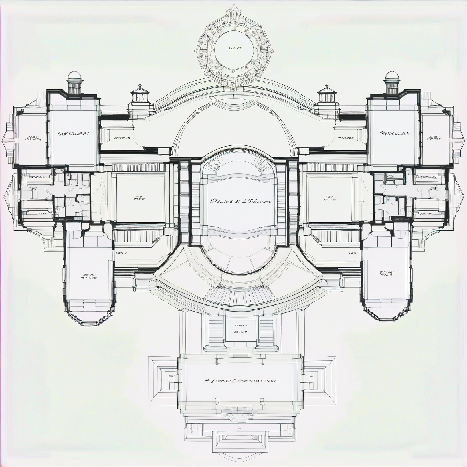 detailed floorplan of a large new england victorian mansion<lora:floorplans-prod-e-000012:1>