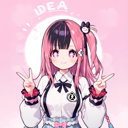 <lora:Berta_Delica:1> black hair, pink hair, multicolored hair, symbol-shaped pupils
<lora:doahonoka_pony:0.8> honoka,dead or alive