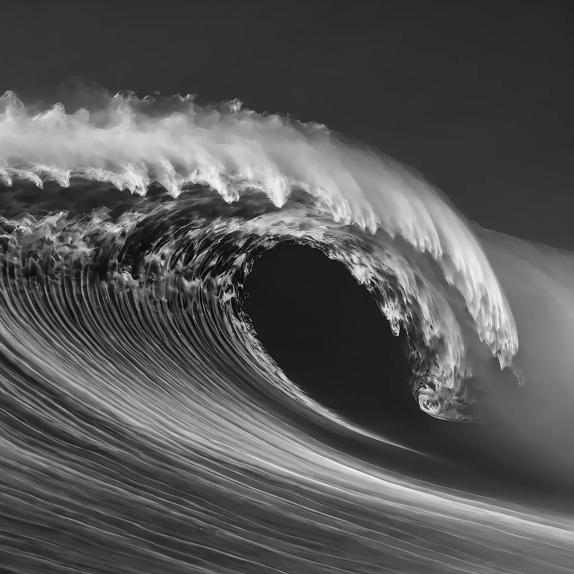 smokeart,see waves monochrome,greyscale,<lora:Smoke_Art:1>