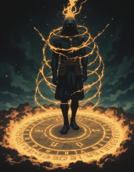 A young sorcerer standing in the middle of a magic circle, with runes glowing on the ground and magical energy swirling around him.,
<lora:NeonFantasyFLUX:0.8> ne0nfant4sy,
