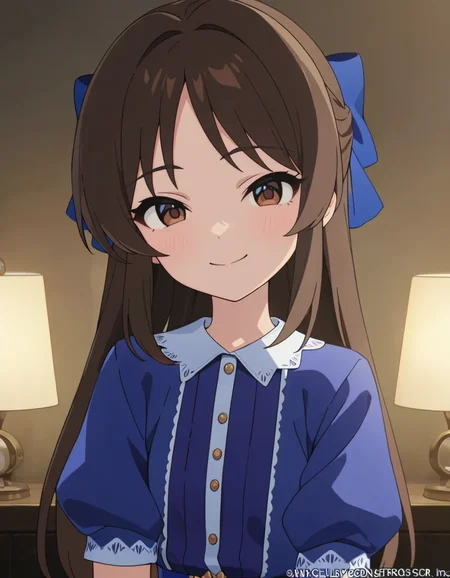 best quality,masterpiece, 4k, uncensored, prefect lighting, rating_explicit
1girl, solo,tachibana arisu, brown hair, brown eyes, long hair, bangs
tcbnarisu_AA, , blue dress,hair bow
,smile ,upper body, looking at viewer
,newest,official art,face focus
<lora:tachibanaarisu_animagine_v1:0.7>