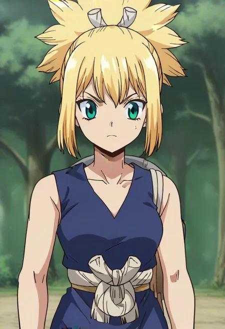 source_anime, cowboy shot <lora:KohakuDrSton3:0.9> kohaku, blond,,