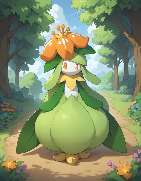 score_9, score_8_up, score_7_up, Lilligant, leaf arms, orange flower, pokemon \(creature\), full body, looking at viewer, meadow, flowers, bushes, trees, , <lora:cefaa866-a58e-40ba-a219-79ab392f7d60:1.0>, <lora:5431ea18-bcd1-41e6-ba84-bd47858798fe:0.9>