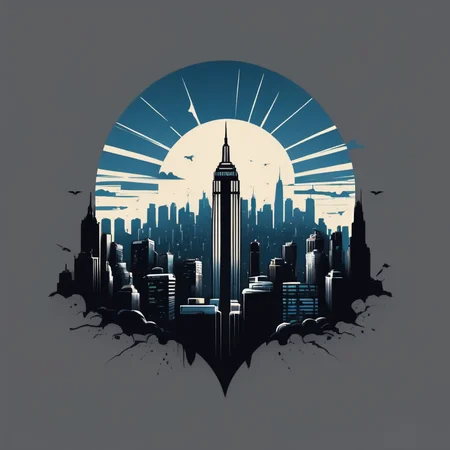 Graphic T-shirt, Iconic Superhero Character, City Skyline Landscape, Monochromatic Color Palette, Smooth Texture, Stencil Style, Aerial Perspective
,T shirt design,TshirtDesignAF,
<lora:TShirtDesignRedmondV2-Tshirtdesign-TshirtDesignAF:1>