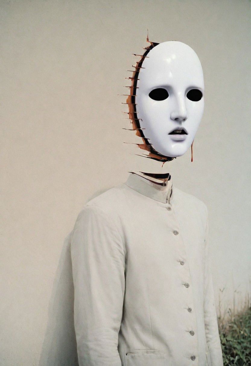 My head is slicing into enigmatic sections, and my primary symptom is that I have no face, but I must see