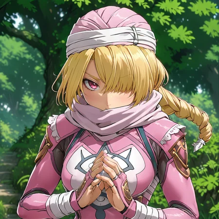 1girl, pink outfit, <lora:SheikXL:.8>, soft hands, red eyes, blonde hair, (anime, masterpiece, intricate:1.3), (best quality, hires textures, high detail:1.2), (4k),(incredibly detailed:1.4),UHD, 8K, ultra detailed