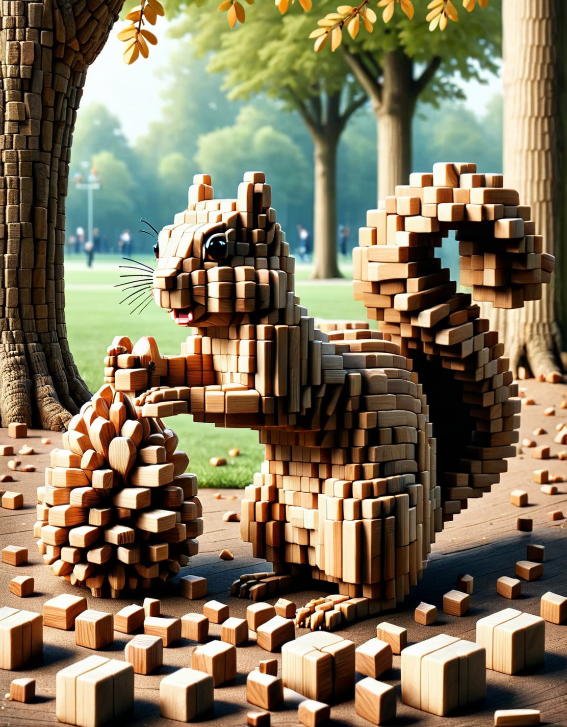 ais-wdnblcks squirrel gathering nuts in a park <lora:ais-wdnblcks-sdxl:1>