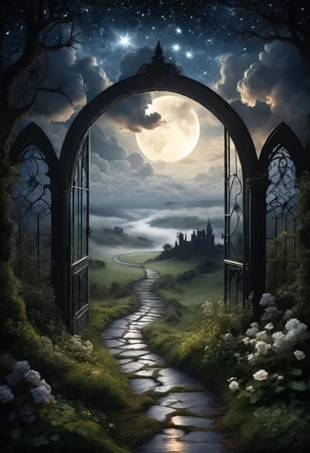 Home is behind, the world ahead
And there are many paths to tread
Thru shadow, to the edge of night
Until the stars are all alight
Mist and shadow, cloud and shade
All shall fade, all shall fade