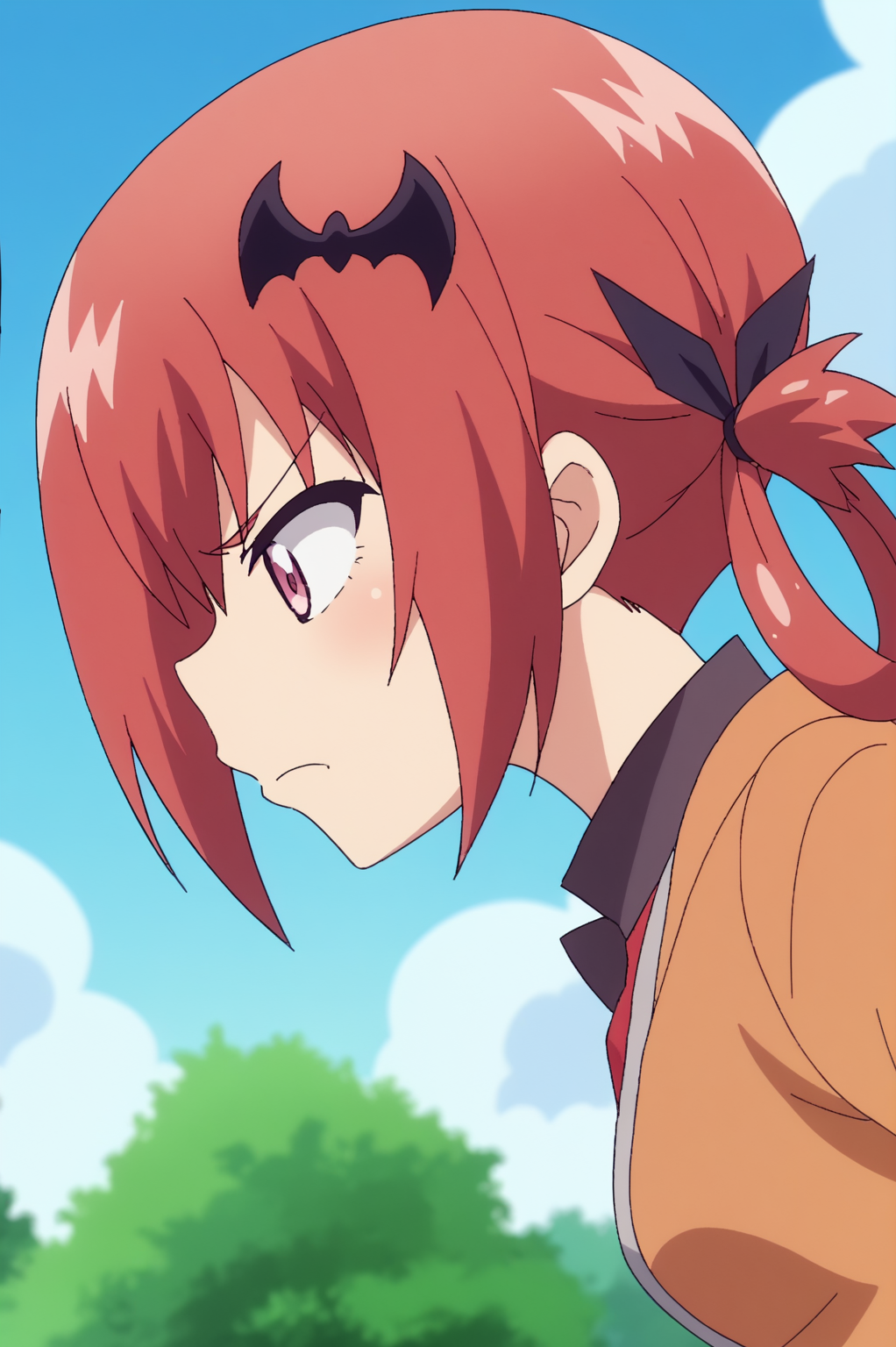 anime screencap, rating safe, Satanichia McDowell, upper body <lora:Gabriel_DropOut-Satanichia_McDowell-PDXL:0.8>