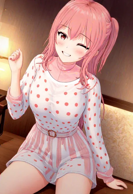 high quality, high detail, 1girl, beautiful girl, joy, happy, laugh, realistic lighting, very detailed drawing, full body