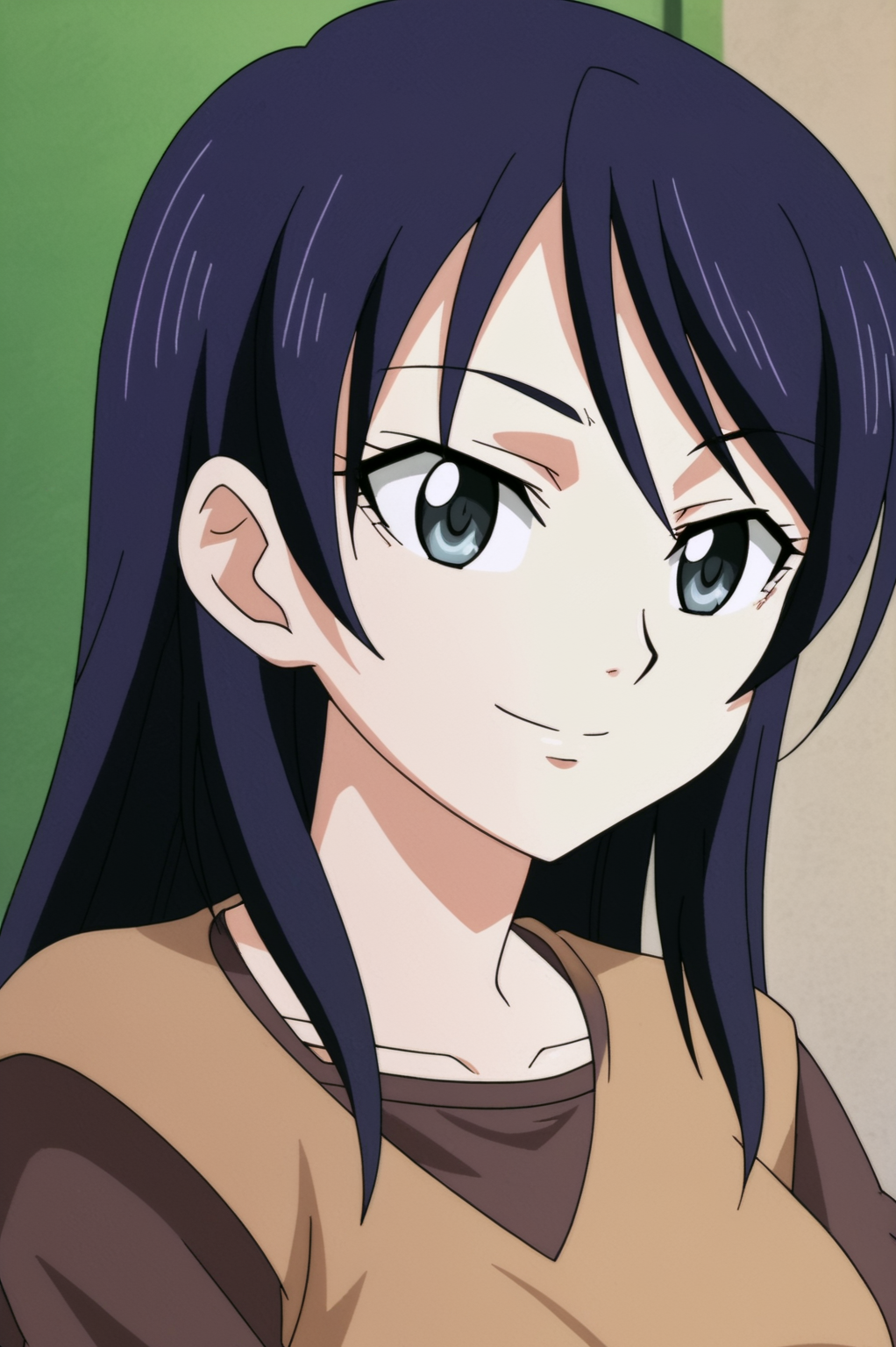 rating_safe,  anime screencap, consistent background,   Yuri Kotobiki, light smile, upper body  <lora:Nozoki_Ana-Yuri_Kotobiki-PDXL:0.8>,
