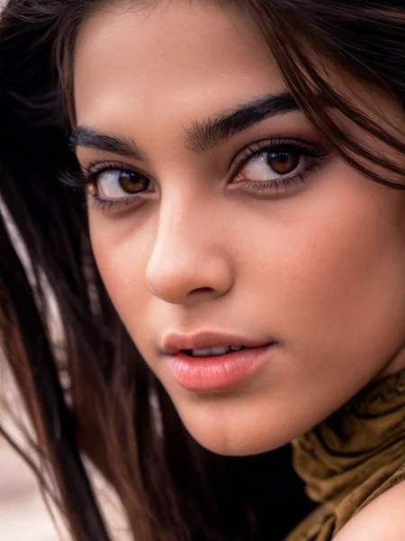 Cinematic fashion photograph Amina_Massoud_P_MXAI_SDXL close up shot, happy expression