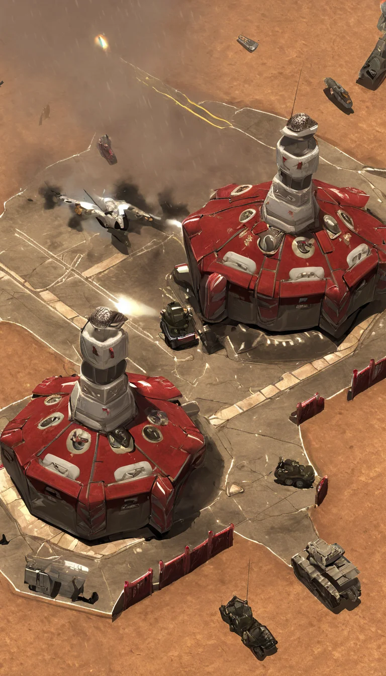 Cinematic scene, Command & Conquer, Red Alert, detailed background, masterpiece, best quality, high quality, absurdres <lora:command_and_conquer_xl_v2:1>