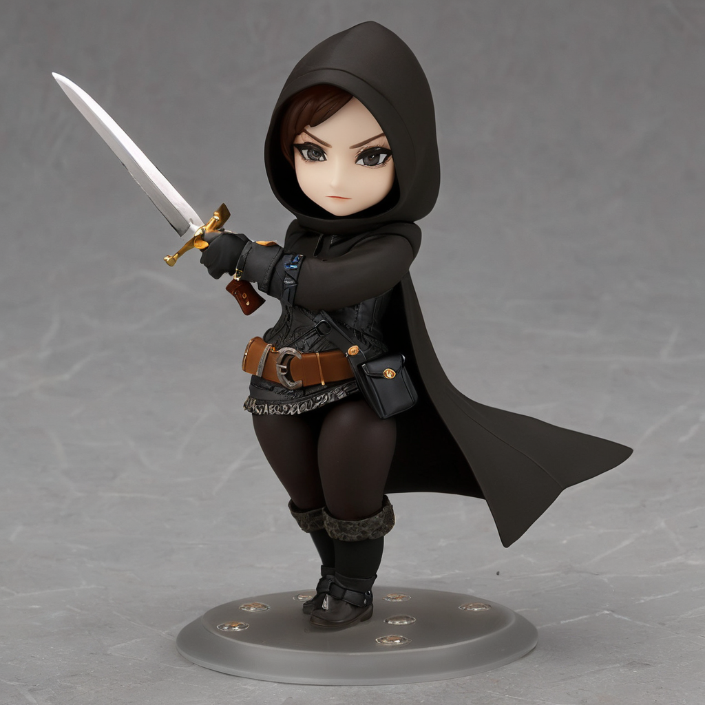 Female thief <lora:nendoroid:1.25>, masterpiece, best quality, high quality, absurdres