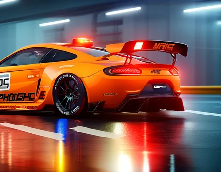 Tuned jdm car, underglow, on parkinglot, heavy raining, rain, wet windows, raining, underbody lighting,underground glow, underglow, driving on racetrack, car, ((photorealistic)), detailed shadows, detailed shade, detailed reflections, high res, hd wallpaper, 4k, 8k, best quality,open air, round wheels, perfect rims, perfect wheels, carhelper, actionhelper,