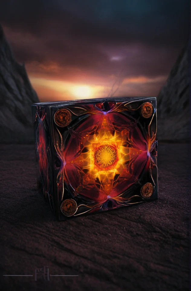 ((Introduce quality iteratively))((color photographic apocalypse revealed blinding supernatural sunrise exegetical Zohar Metatron Demands Cubes)(vesiva piscis mandorla))(evocative depth of field(absolute sharpness)(true black point)(art of genius)(relativistic gradients)((vibrant colorful saturated hues))((dark corners vignette))
<lora:LCM-LoRA-XL_V1:0.21>
<lora:SDXLHighDetail_v5:0.3>