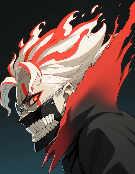 score_9, score_8_up, score_7_up, source_anime, BREAK
1boy, solo, looking at viewer,
ken takakura, transformation, white hair, red hair, fiery hair, multicolored hair, red eyes, facial mark, jaw mask, teeth
from side, angry,
<lora:ken_takakura_anime_v2-soralz:1>