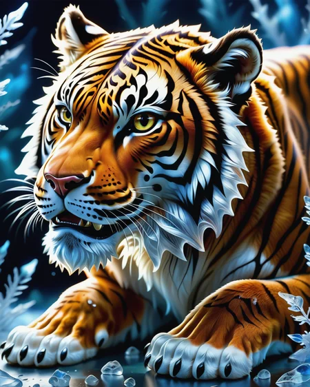 score_9, score_8_up, score_7_up, intricate details, rating_safe,
<lora:BioIceCrystalsPONY:1>, 1boy(made out of Jed-Blmicry, bioluminiscence, translucent,
feral furry, Tiger,
full body, looking at the viewer, solo, smiling), detailed background, depth of field, subsurface scattering,
<lora:ral-chrosc-clr:0.3>, ral-chrosc-clr,
<lora:xl_more_art-full_v1:0.3>,
<lora:add-detail-xl:0.3>