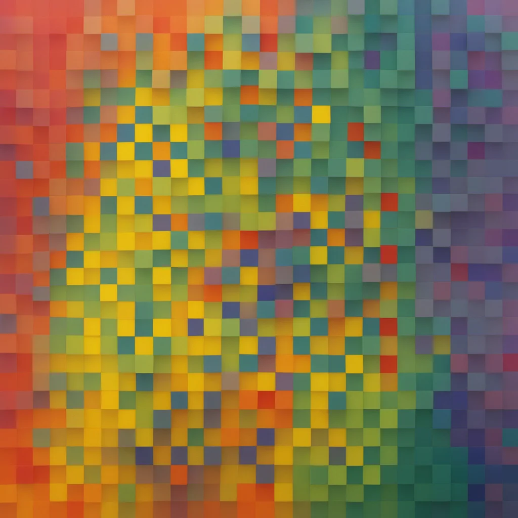 Le Parc a colorful background with squares of different colors abstraccion geometrica, color surfaces, rainbow, red, green, yellow, orange, purple, violet <lora:LeParc_AI_LoRA_XL_v2.1:1>