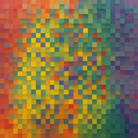 Le Parc a colorful background with squares of different colors abstraccion geometrica, color surfaces, rainbow, red, green, yellow, orange, purple, violet <lora:LeParc_AI_LoRA_XL_v2.1:1>