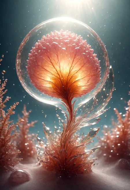 An abstract shape, amazingly fluid, made of glass, detailed, 3d fractals, light particles, water drops, shimmering light, surreal, ink, smooth, shimmering, glow, cinematice contrast, Glow,
16k