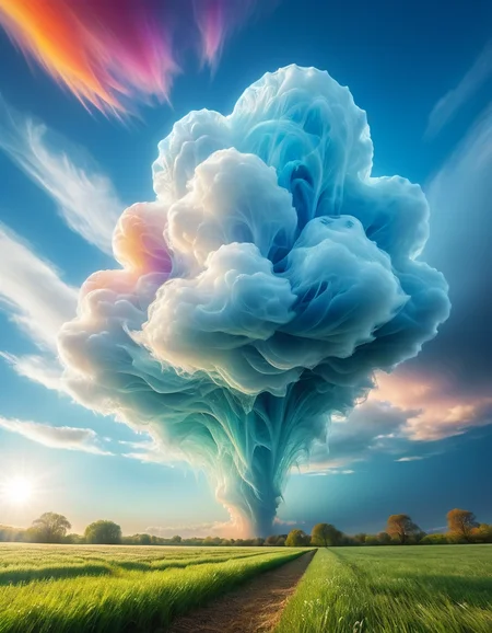 (cloudscape art stylized by Matt Molloy:0.8) , colorful art, ral-argl, grass in background, Regret, side light, <lora:ral-argl-sdxl:1>, fertile, exquisite color, dynamic dramatic beautiful full taking, great light, aesthetic, epic, enhanced quality, great composition, professional creative, luxurious sharp focus, shiny