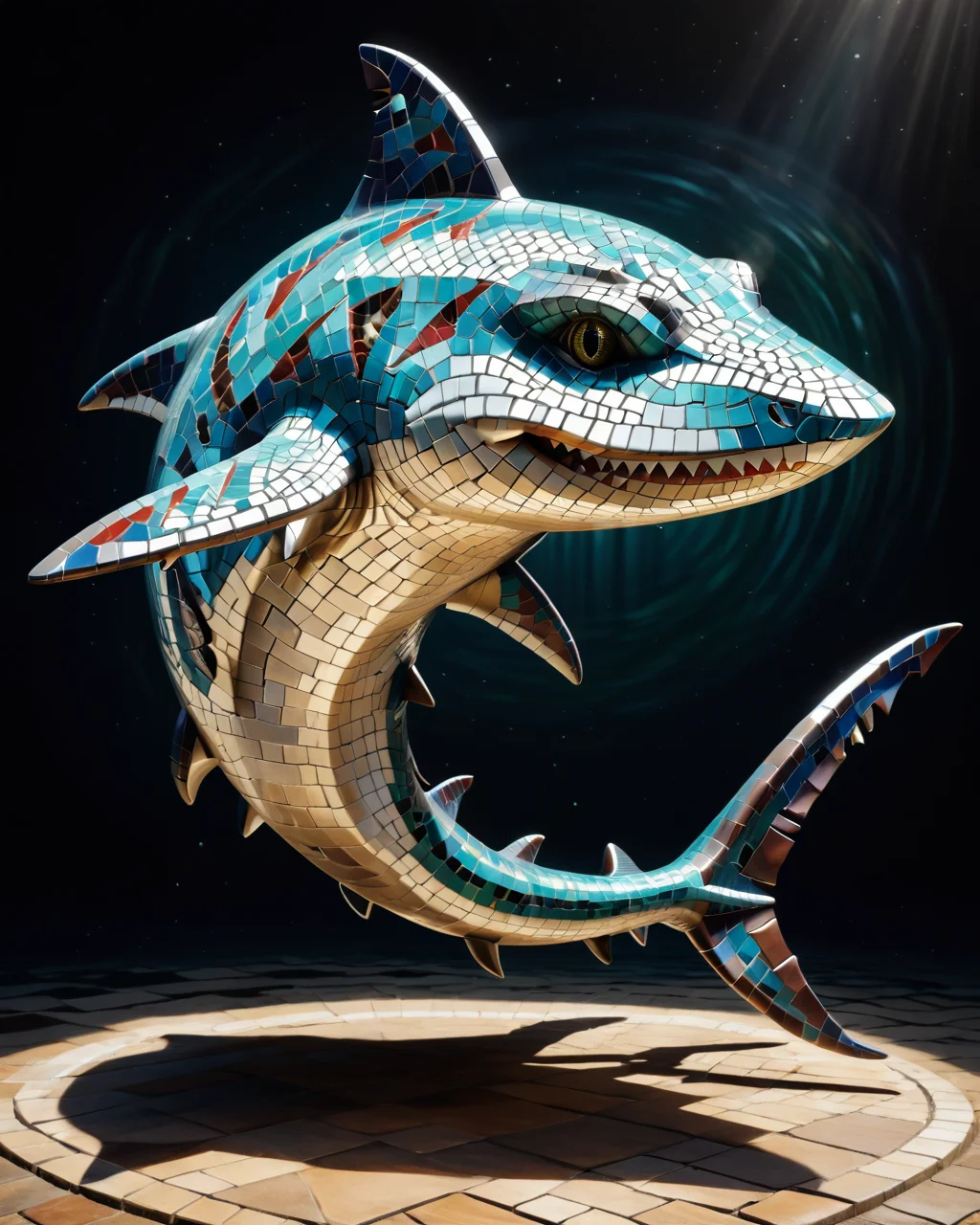 score_9, score_8_up, score_7_up, intricate details, rating_safe,
<lora:MosaicStyle:1>,
1boy(Mosaic, made from colored stone pieces,
feral furry, shark,
full body, looking at the viewer, solo, smiling), black background,
<lora:ral-chrosc-clr:0.3>, ral-chrosc-clr,
<lora:xl_more_art-full_v1:0.3>,
<lora:add-detail-xl:0.3>