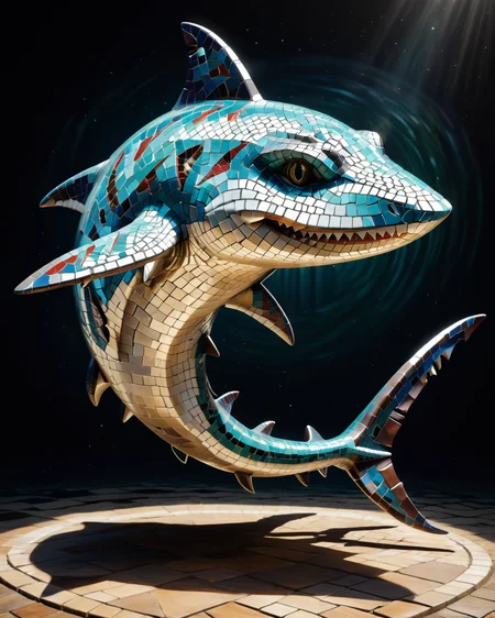 score_9, score_8_up, score_7_up, intricate details, rating_safe,
<lora:MosaicStyle:1>,
1boy(Mosaic, made from colored stone pieces,
feral furry, shark,
full body, looking at the viewer, solo, smiling), black background,
<lora:ral-chrosc-clr:0.3>, ral-chrosc-clr,
<lora:xl_more_art-full_v1:0.3>,
<lora:add-detail-xl:0.3>