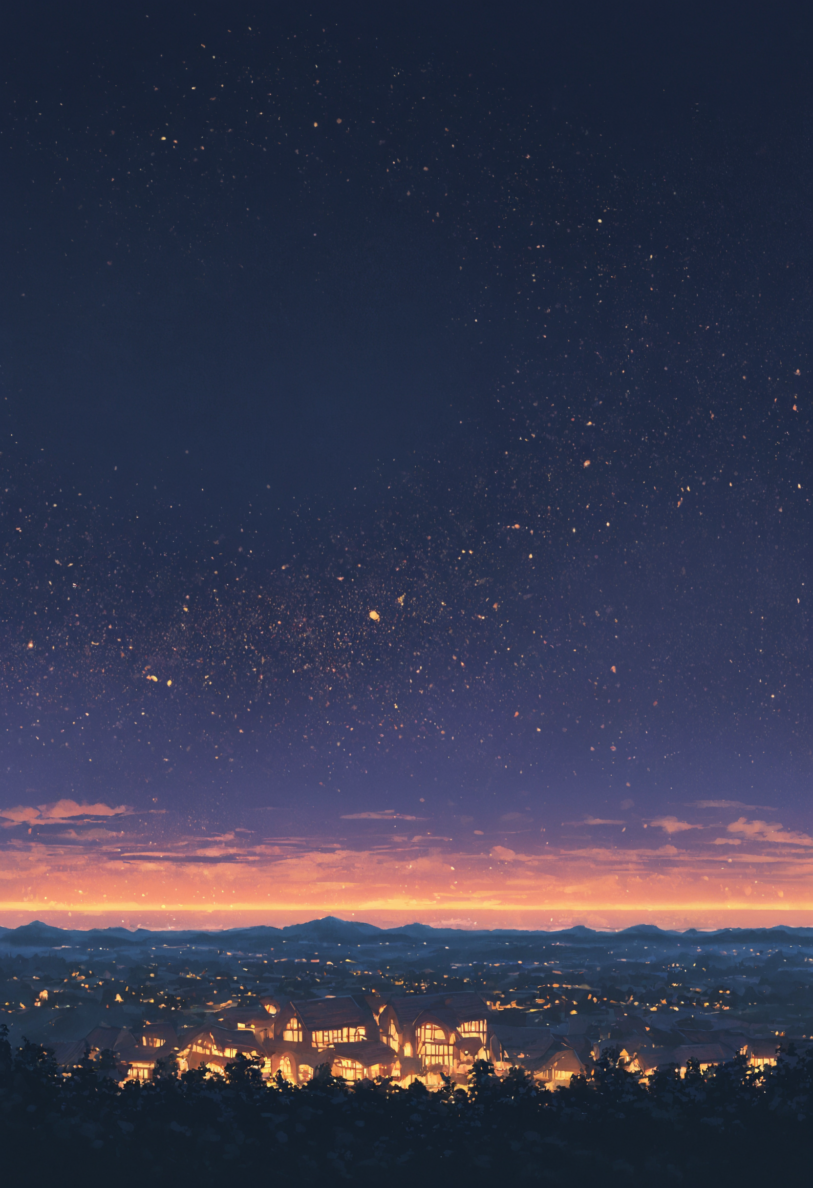 score_9, score_8_up, score_7_up, highly detailed, intricate detail, modern architecture, at night, cloud, small european town, hills, clouds, night, high contrast, landscape, europe, source_cartoon,
 <lora:ScenicHorizonsV2:1>, sc3nery