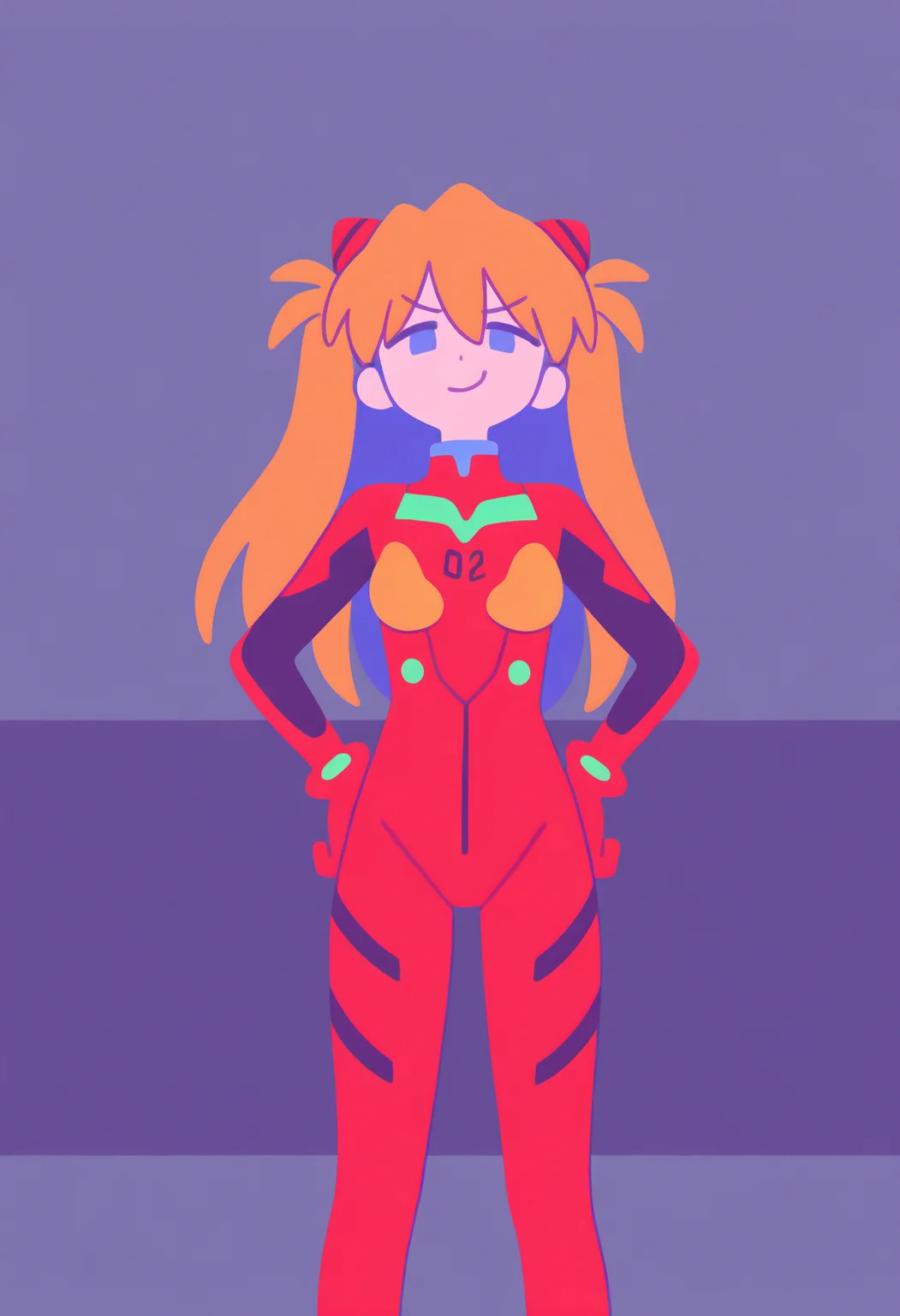 masterpiece, best quality, very aesthetic,
1girl, asuka langley, red plugsuit, standing, smug, looking at viewer, futuristic background, neon light , buildings, night
<lora:MinimalistFlatColorXL_byKonan:0.8>
