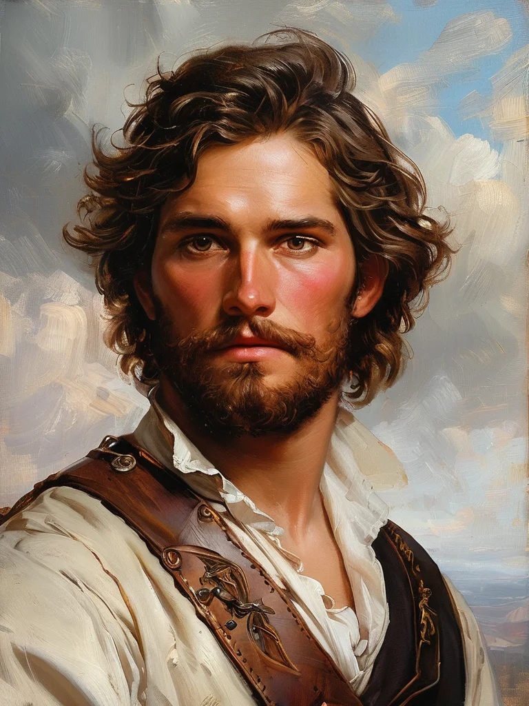 masterpiece,best quality,<lora:tbh121-sdxl:0.9>,portrait of a ruggedly handsome paladin,soft hair,muscular,half body,masculine,mature,salt and pepper hair,leather,hairy,d & d,fantasy,intricate,elegant,highly detailed,digital painting,artstation,concept art,smooth,sharp focus,illustration,style of Franz Xaver Winterhalter,oil painting,