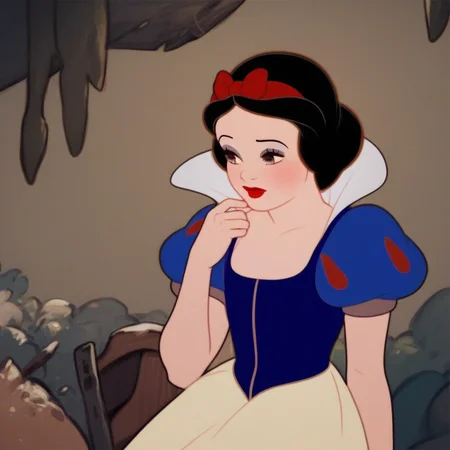 score_9, score_8_up, score_7_up, score_6_up, score_5_up, score_4_up, Snow White, 1girl,.in the woods