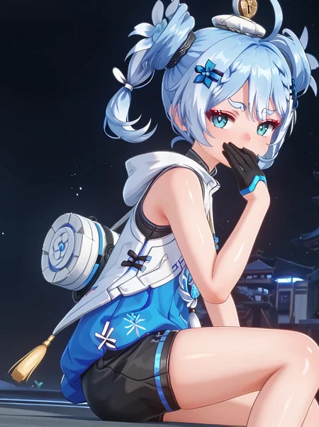 detailed background, shiny skin, posing,
<lora:youhu.pony:1.0>,
youhu,
smug, hiding mouth,