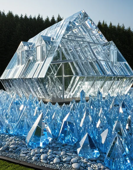 house made from crystal