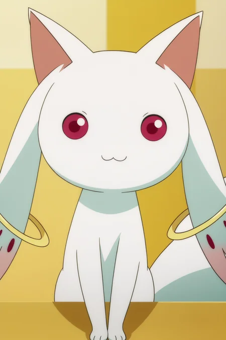rating_safe, anime screencap, consistent background, Kyubey, light smile, upper body <lora:Madoka-Kyubey-PDXL:0.8>