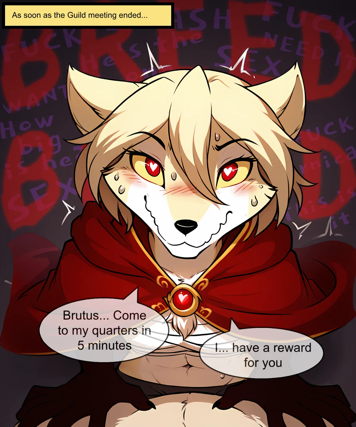 score_9, score_8_up, score_7_up,score_6_up,score_5_up, source_furry,
BREAK
furry female anthro, flat chest, (blushing, extremely aroused, <3 eyes, wavy mouth, male pov, hugging pov, in heat, sweat, trembling), dynamic pose, red cloak, (simple background, white background), chest wraps, smaller female, high angle view, standing fondling anothers chest, muscular male, looking up at viewer, propositioning, wide hips, pants
BREAK
<lora:Clovis-Twokinds-SDXL-AnonTK-V2:0.8> , clovis-twokinds, keidran, mammal, fox tail, red eyes, yellow sclera, medium hair