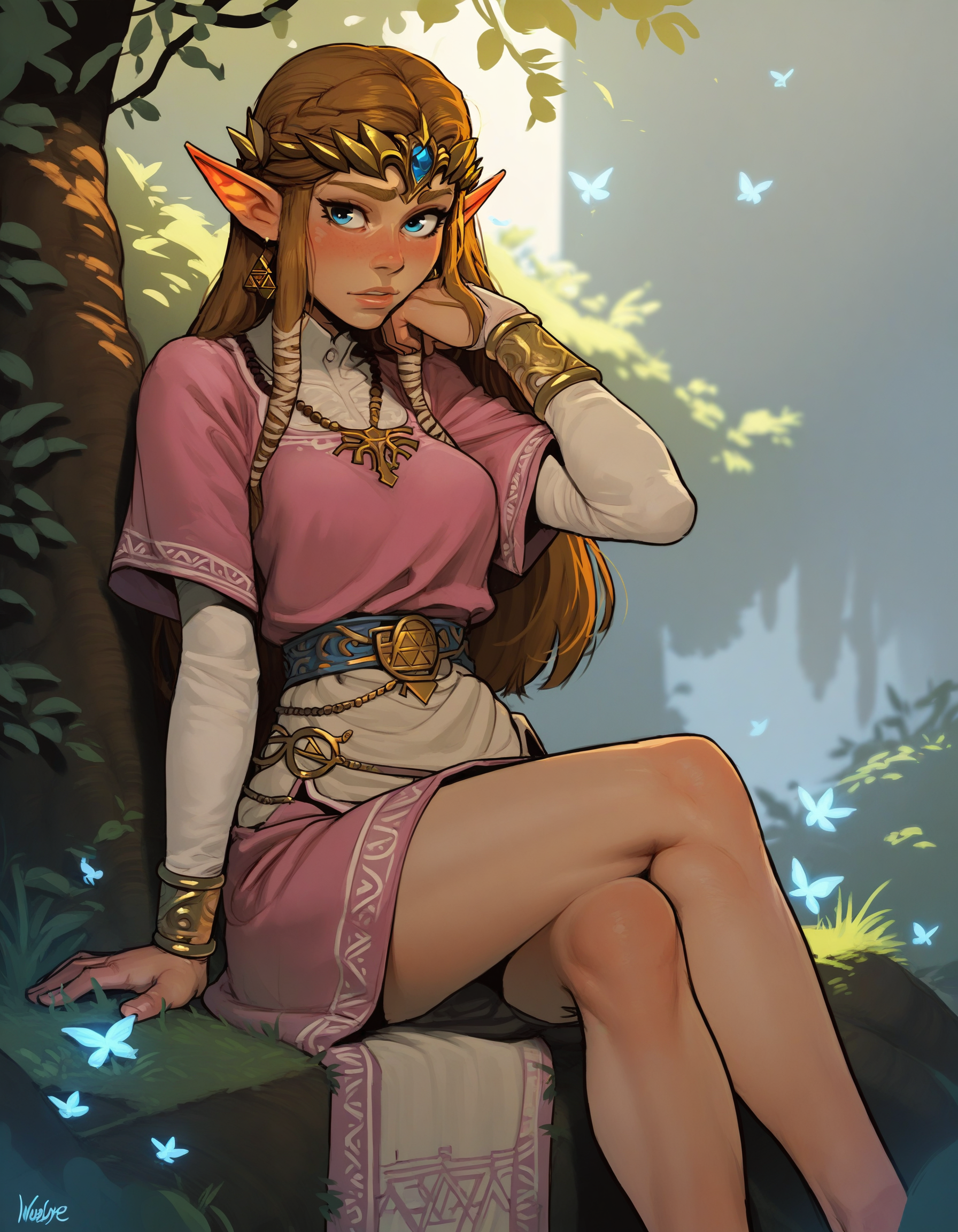 1girl, female, solo,
Princess Zelda, twilight princess, blue eyes, brown hair, elf ears, sitting
BREAK
score_9, score_8_up, score_7_up, score_6_up, source_cartoon, rating_questionable
<lora:incase_style_ponyxl_ilff_v2:1>