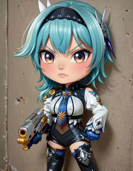score_9, score_8_up, score_7_up,
eula,solo, holding ranged weapon, detailed realistic beretta 92, 
hiding behind a wall, sneaky,kneeled,
((chibi)),
serious, focused,
<lora:firearm_enhancement:0.9>