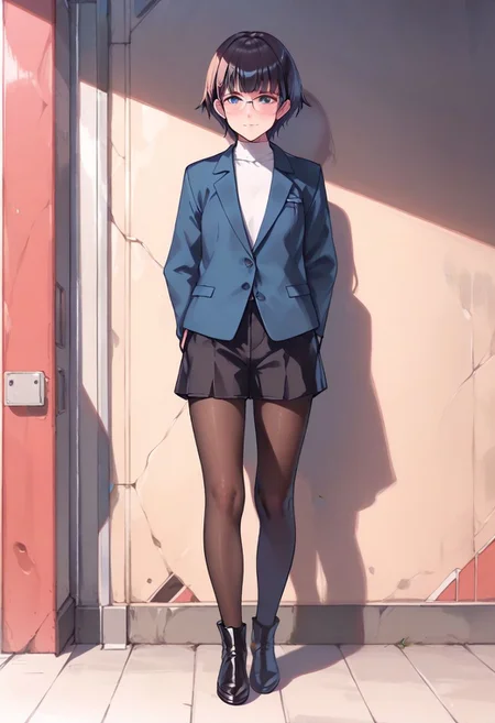 <lora:sdxl_lightning_8step_lora:1> <lora:Fixhands_anime_bdsqlsz_V1:1>score_9, score_8_up, score_7_up, best quality, uncensored, source_anime, intricate details, high quality, perfect anatomy BREAK
1girl, solo, full body,
 <lora:gis-esakipurin_XL(pony)notag:1>