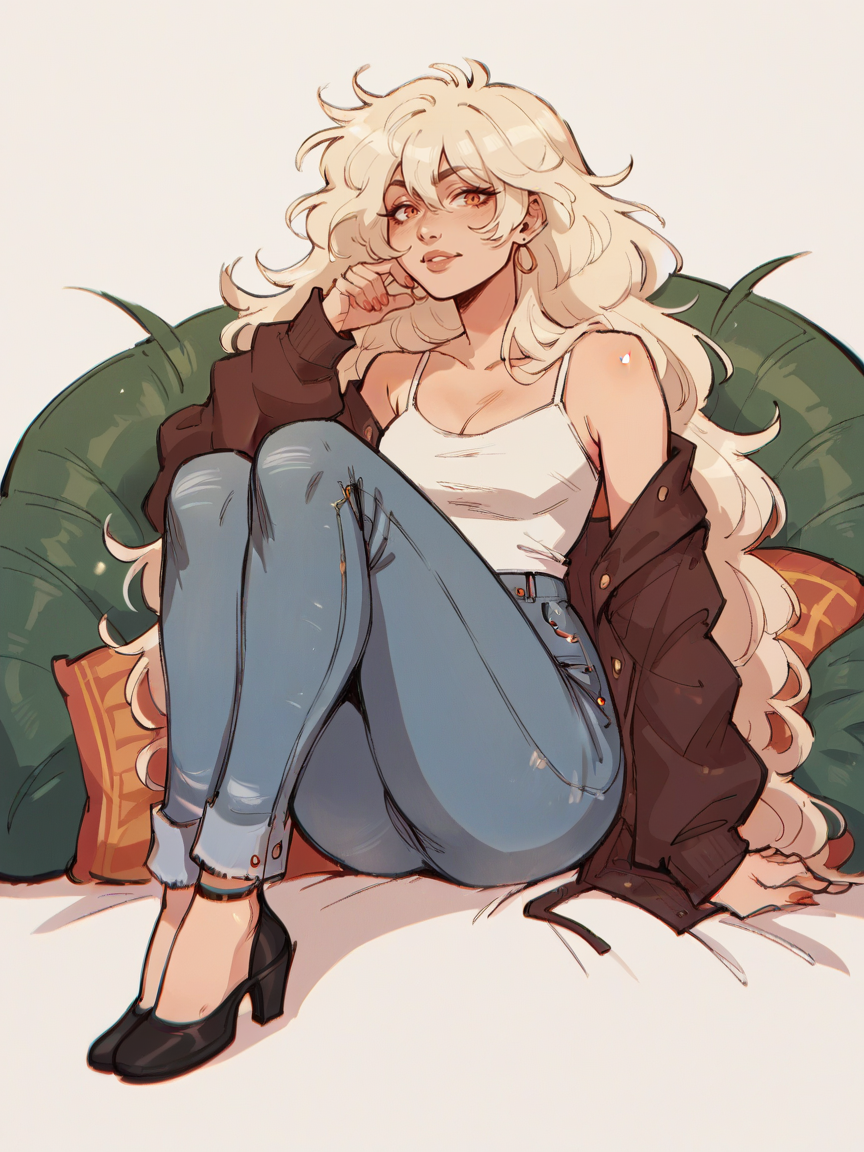 score_9, score_8_up, score_7_up, score_6_up,  <lora:3mpr3ss3XLP:0.8> 3mpr3ss3, 1girl, long long hair, jeans