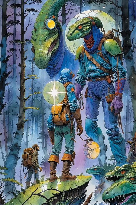 Fresh Ideas@Moebius comic book_SDXL