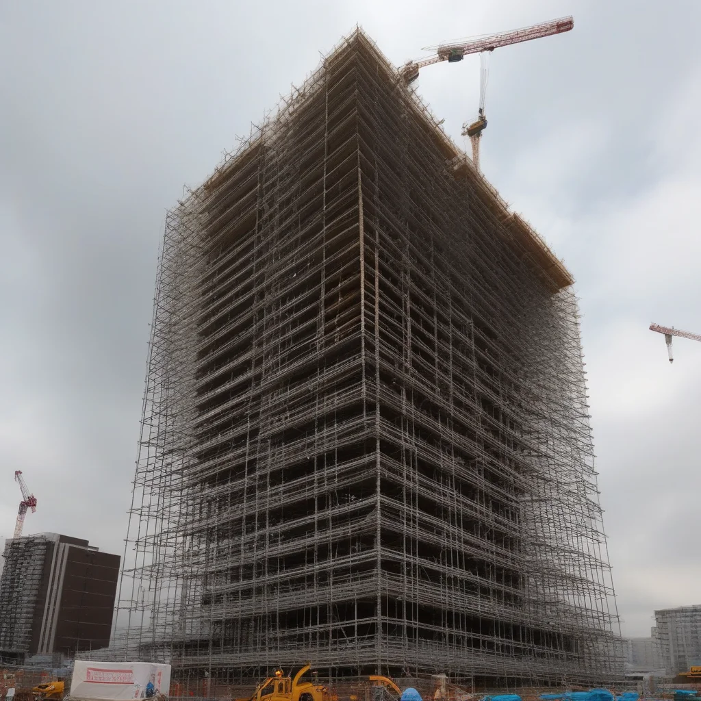 cloud, Tall building under construction, construction site, 6+boys