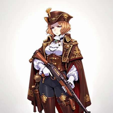 18cera, napoleonera, victorianera, ww1era, amazing quality, masterpiece, great quality, high detail, hdr, high definition, simple background, white background, object, thompson submachine gun, coil gun, electromagnetic weapon, steampunk aesthetic, weapon, kinetic weapon
<lora:RavenScript :1>